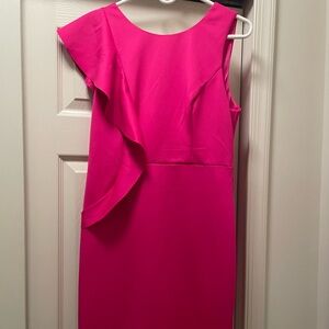 Elegant Pink Ruffle Dress by Gianni Bini